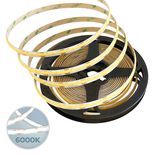 Taśma LED NASTRO COB 12W/m 480LED/m 6000K ściemnialna IP22 12V DC 5m EDO777650 <span class="keyword" >EDO Solutions</span>