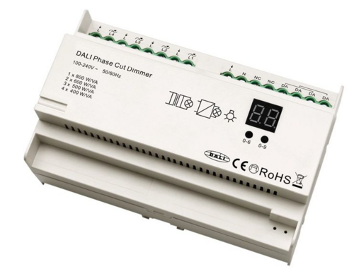 Ściemniacz 4x1,5A 230V AC DIN DALI