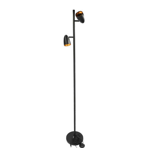 Lampa stojąca OVO F Black, 2xGU10, 153cm, czarna, EDO777657 <span class="keyword" >EDO Solutions</span>