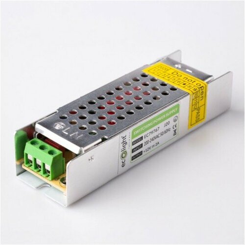 Zasilacz LED 25W 12V 2A IP20 SLIM 100x30x21 EC79767 Eco Light