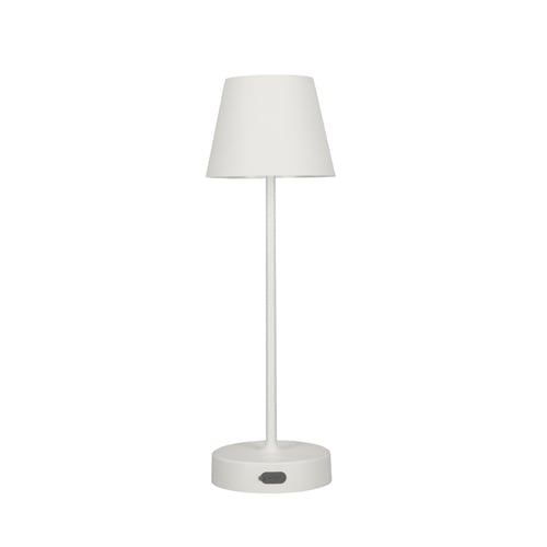 Lampka stołowa NELI, 2,7W LED, biała, z akumulatorem 2200mAh, IP54, barwa ciepła, 200lm, 33cm, EDO777642 EDO Solutions