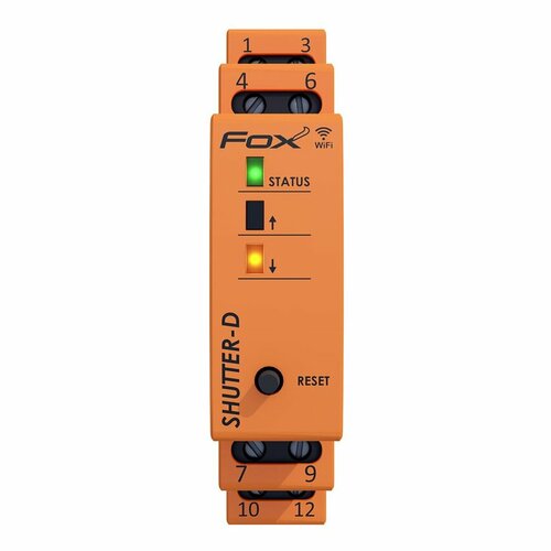 SHUTTER-D Sterownik do rolet WI-FI na szynę DIN, 230 V, obciążalność do 320 W F&F