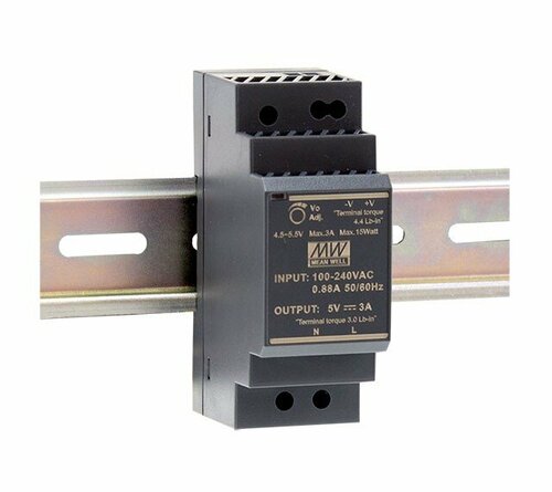 Zasilacz na szynę DIN MEAN WELL 30W 24V 1,5A HDR-30-24