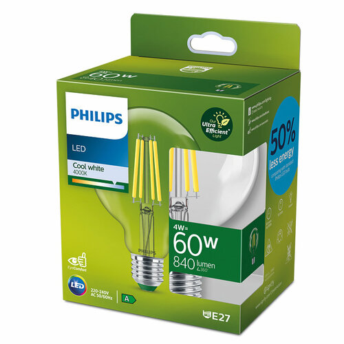 <span class="keyword" >Żar</span>ówka LED CLA 60W G95 E27 4000K CL UE SRT4