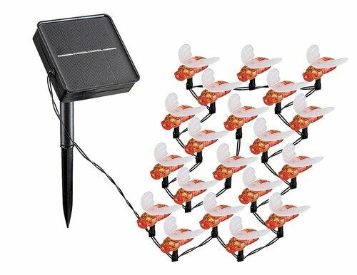 Lampa solarna Bobus 0,06W IP44 3lm 2700K LED czarny Rabalux 77002