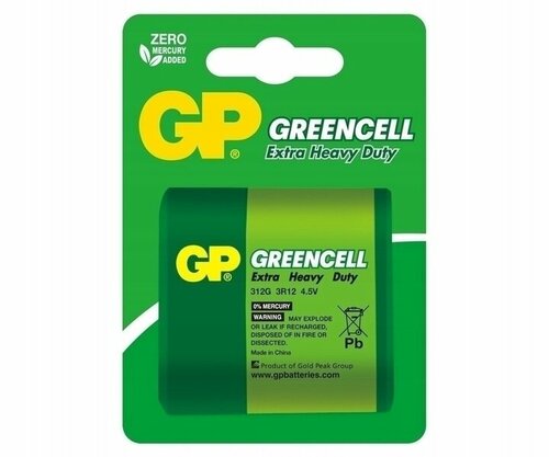 Bateria cynkowo-chlorkowa Greencell 3R12 4,5V, GPPCC312G013 GP