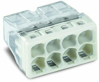 Szybkozłączka Wago Compact 8x0,5-2,5 mm2 transparentna 2273-208 (komplet 5 szt)
