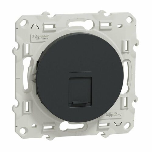 Gniazdo komputerowe RJ45 kat.5 UTP antracyt Odace