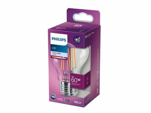 Żarówka LED E27 7W =60W 4000K neutralna 850lm A60 Philips