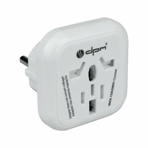 Adapter podróżny Europa biały DPM PF01EU-W