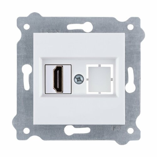 Gniazdo HDMI z wtyczką Białe 269/01E EXEN