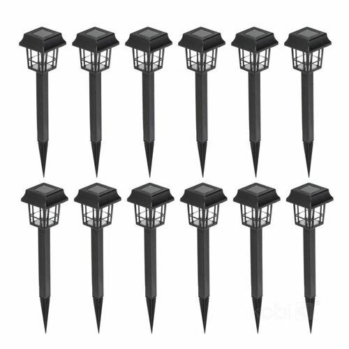 Słupek ogrodowy solar LED FUSION 6500K IP44 12-pak LED2B