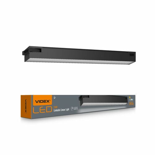 Oświetleniowa oprawa liniowa LED 24W 5000K Czarna IP20 VL-BNL02-24065B