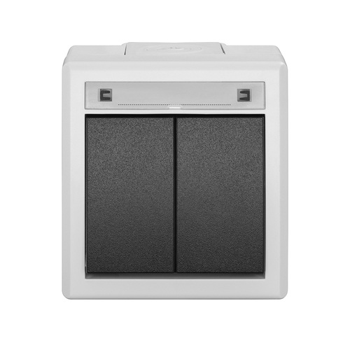 <span class="keyword" >Łącznik</span> natynkowy świecznikowy AQUANT 2K szary 7035/7016 IP55 Elektro-Plast Nasielsk