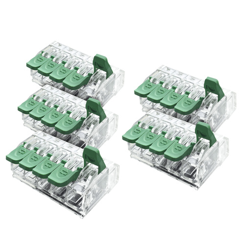 Złączka instalacyjna z dźwignią do wszystkich rodzajów przewodów maks. 4mm2 5-przew. (5 sztuk) EDO415-KPL-5SZT EDO...