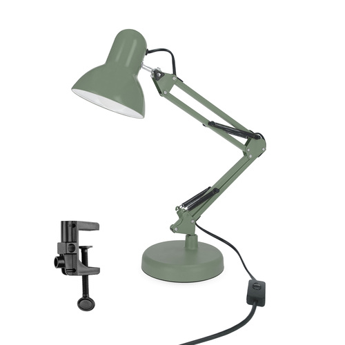 Lampka biurkowa szałwiowa PIXI Sage E27 zestaw podstawa i klips EDO777724 EDO Solutions