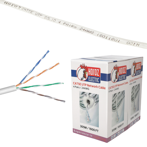 Kabel sieciowy UTP skrętka kat.5E | HOROZ