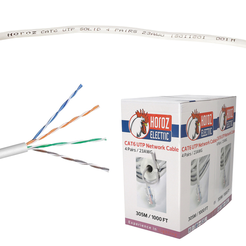 Kabel sieciowy UTP skrętka kat.6 | HOROZ