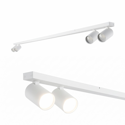 Poczwórna punktowa oprawa sufitowa typu spot MALGA 4 LINE WHITE listwa IP20 4xGU10 220-240V biała EDO777875 <span class="keyword" >EDO Solutions</span>