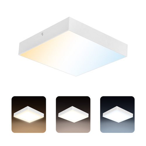 Plafon LED CATALINA/S 12W 1050lm 3CCT IP20 kwadratowy biały | HOROZ