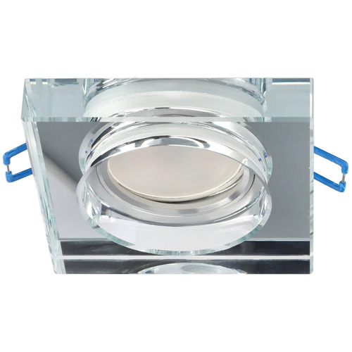 Punktowa oprawa sufitowa wpuszczana CRYSTAL Grande Silver IP20 kwadratowa szkło srebrna EDO777132 <span class="keyword" >EDO Solutions</span>