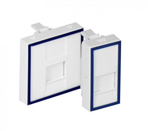Adapter dwumodułowy prosty 45x45 dla 1xRJ45/RJ12 DC/FA-644-2SP Emiter