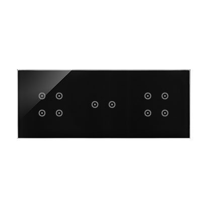 Simon 54 Touch | Panel dotykowy S54 Touch, 3 moduły, 4 pola dotykowe + 2 pola dotykowe poziome + 4 pola dotykowe, zastygła...