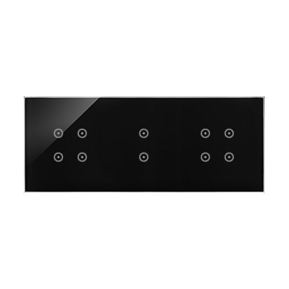 Simon 54 Touch | Panel dotykowy S54 Touch, 3 moduły, 4 pola dotykowe + 2 pola dotykowe pionowe + 4 pola dotykowe, zastygła...