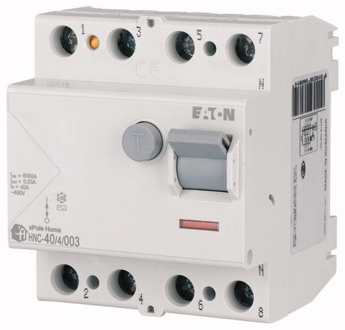 Wyłącznik różnicowoprądowy 4P 40A 0,03A typ AC xPole Home HNC-40/4/003 194694 Eaton