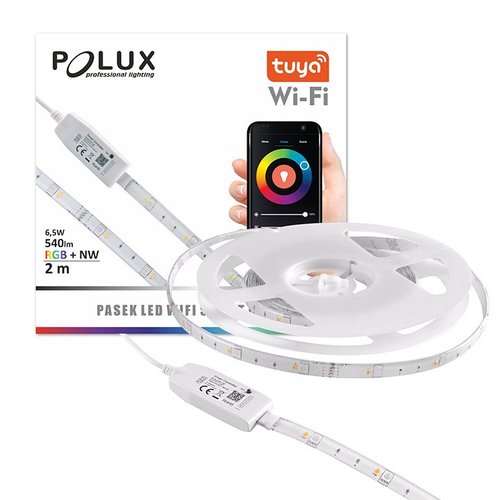 Pasek LED WiFi 2m 4000K+RGB IP65 Tuya Polux