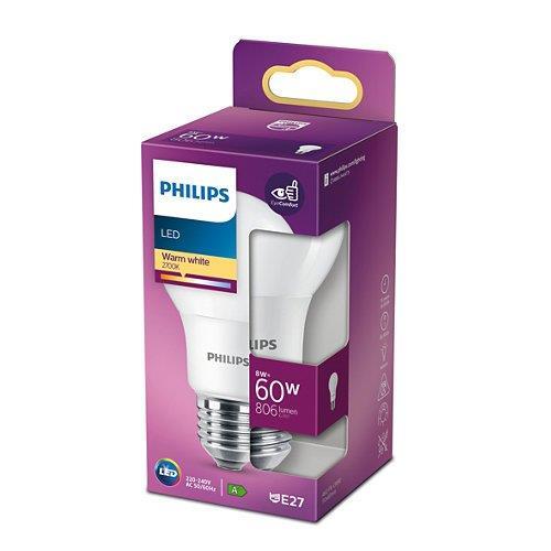 Żarówka LED A60 E27 8W =60W 2700K 806lm Philips