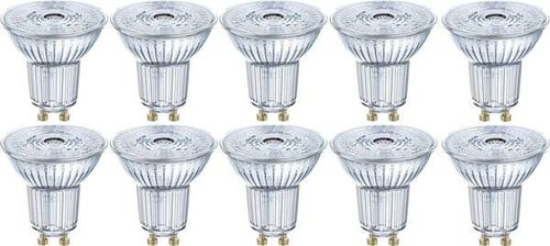 Zestaw żarówek 10x LED GU10 4,3W 2700K 350lm 36° Osram