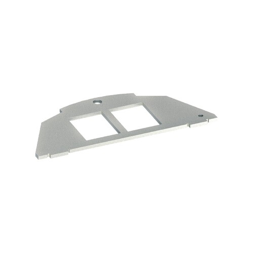 Płytka montażowa 2xRJ Typ 01 Keystone 19,3x14,8 tehalit.VE-EE Hager BSM012
