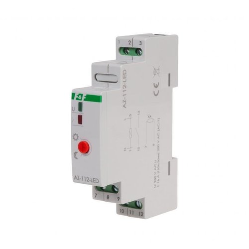 Automat zmierzchowy AZ-112-LED z zewnętrzną sondą, przekaźnik InRush16 A (160 A/20 ms)