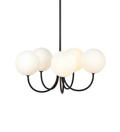 Lampa wisząca CINCO czarna biała 5xG9 20W 230V 107767 Markslojd