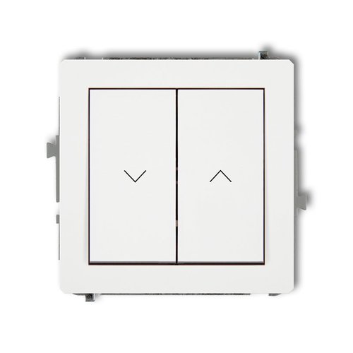 Mechanizm <span class="keyword" >łącznik</span>a zwiernego żaluzjowego z podtrzymaniem biały DWP-88 Karlik DECO