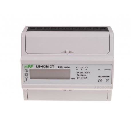 Licznik zużycia energii 3-fazowy zdalny odczyt LE-03M CT F&F
