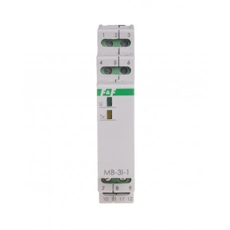 Przetwornik natężenia prądu 3-fazowy 5A AC MB-3I-1 5A F&F