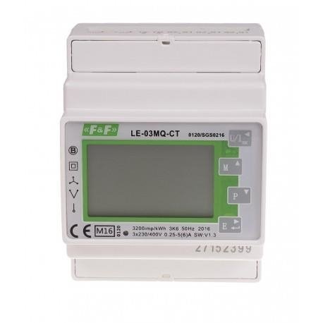 Licznik zużycia energii 3-fazowy LE-03MQ CT F&F