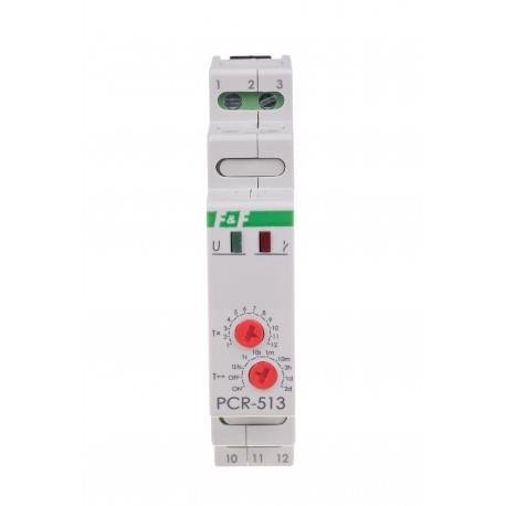 Przekaźnik czasowy 10A 1xNO/NC 12-264V AC/DC PCR-513UNI F&F