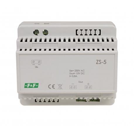 Zasilacz transformatorowy 12W 0,8A 15V ZS-5 F&F