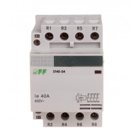 Stycznik modułowy 40A 4xNC 230V AC ST40-04 F&F