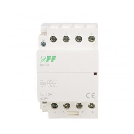 Stycznik modułowy 40A 3×NO+1×NC 230V AC ST40-31 F&F