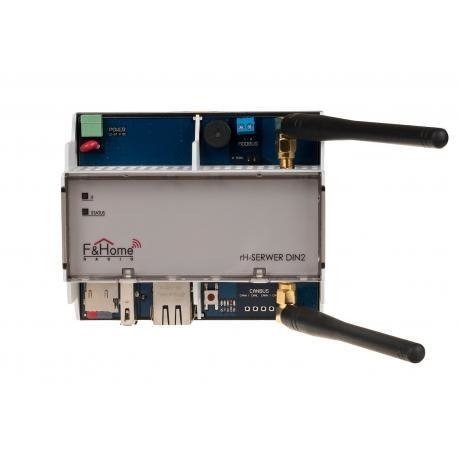 Serwer systemu Centrala F&Home Radio na szynie DIN rH-Serwer-DIN2 F&F