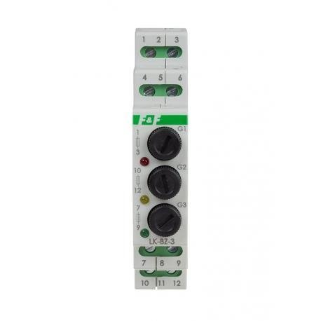 Lampka kontrolna czerwona-żółta-zielona 3×230V+N LK-BZ-3 K F&F