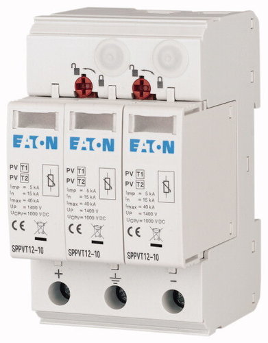Ogranicznik przepięć typ 1+2 1000VDC SPPVT12-10-2+PE 177256 Eaton