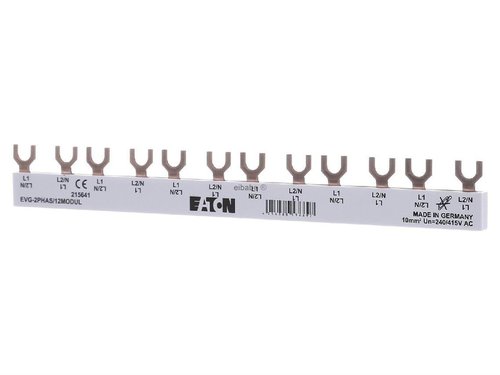 Szyna łączeniowa 3P 63A 10mm2 widełkowa (9 modułowa) 215645 Eaton
