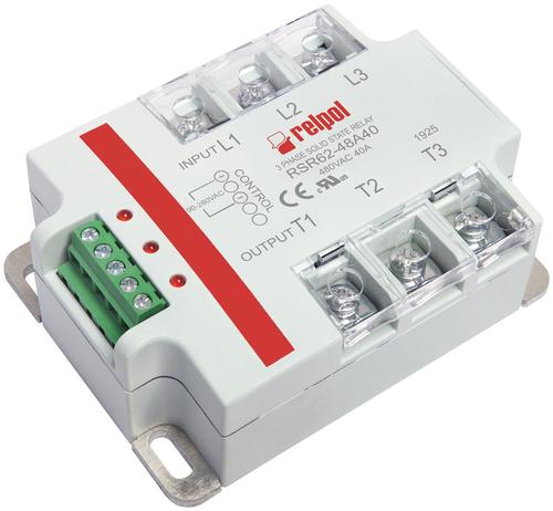 Przekaźnik półprzewodnikowy trójfazowy 480V AC 90…280V DC 2615963 Relpol