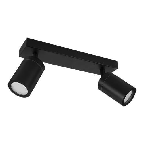 Oprawa ścienno-sufitowa TENOR 2xGU10 2L BLACK IP44 czarny Struhm 04071