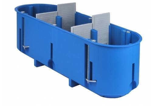 Puszka instalacyjna do pustych ścian, płyt gipsowych 3 x 60 mm, głęboka, trzykrotna MULTIBOX Simet P3x60D
